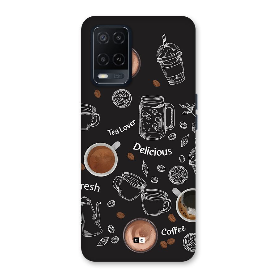 Tea And Coffee Mixture Back Case for Oppo A54