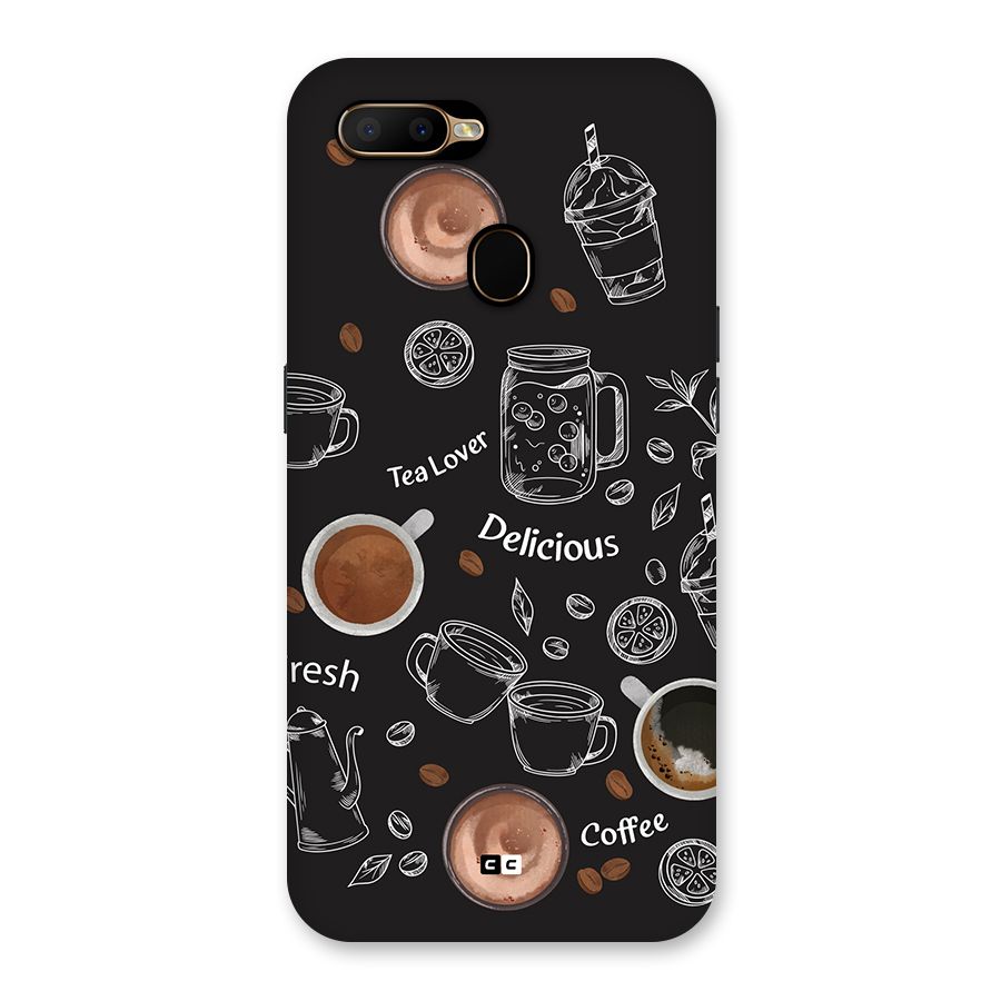 Tea And Coffee Mixture Back Case for Oppo A5s
