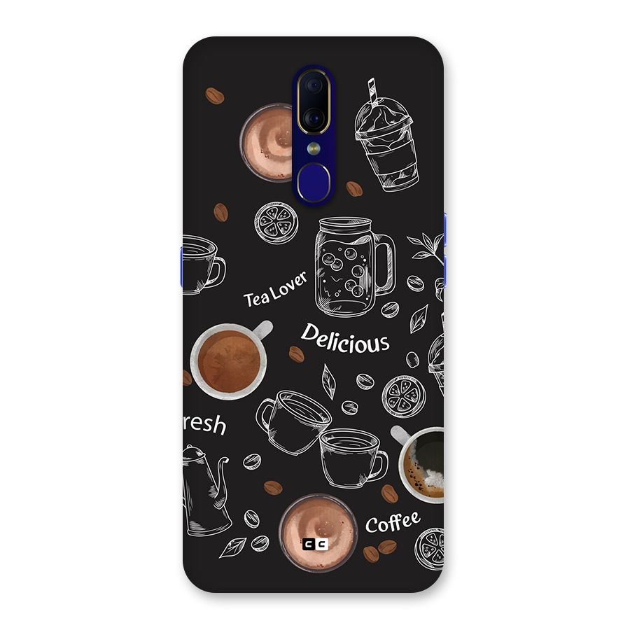 Tea And Coffee Mixture Back Case for Oppo A9