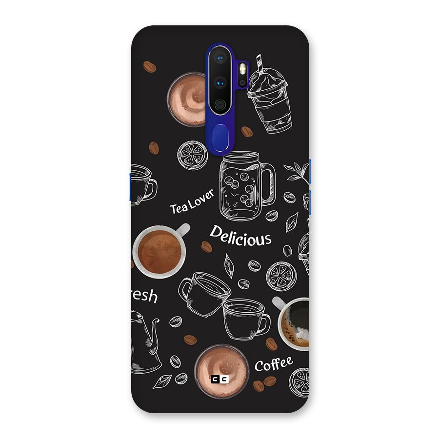 Tea And Coffee Mixture Back Case for Oppo A9 (2020)