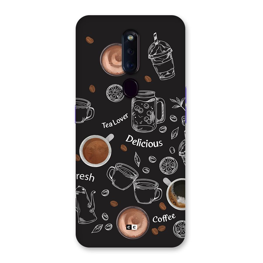 Tea And Coffee Mixture Back Case for Oppo F11 Pro