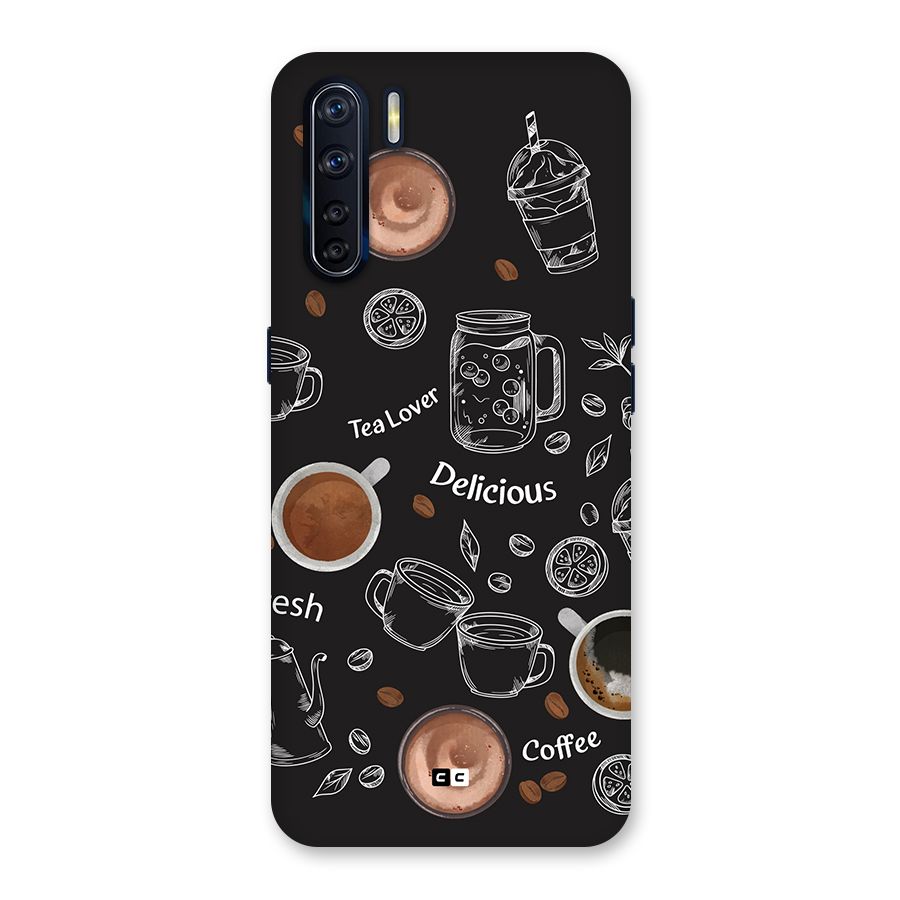 Tea And Coffee Mixture Back Case for Oppo F15