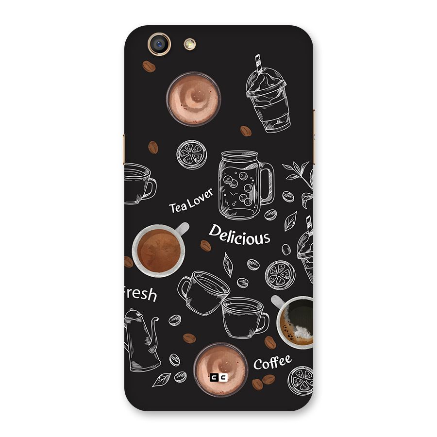 Tea And Coffee Mixture Back Case for Oppo F3