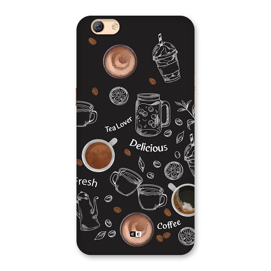 Tea And Coffee Mixture Back Case for Oppo F3 Plus