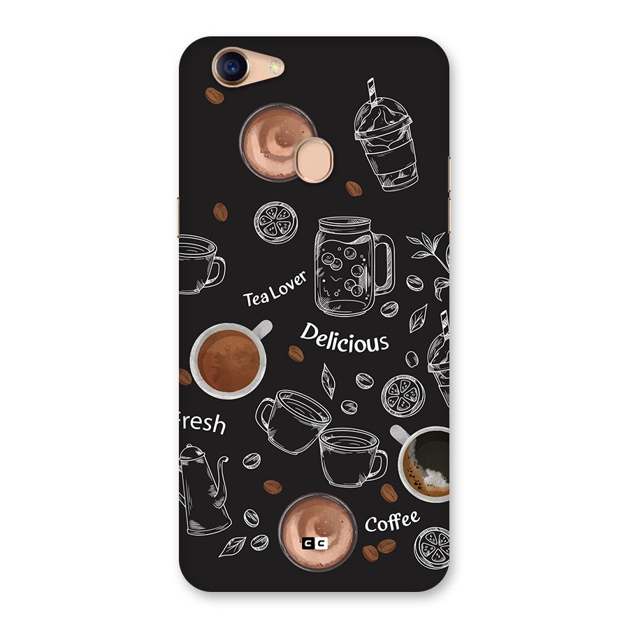 Tea And Coffee Mixture Back Case for Oppo F5