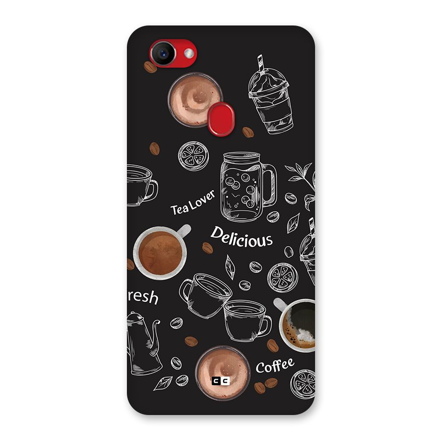 Tea And Coffee Mixture Back Case for Oppo F7