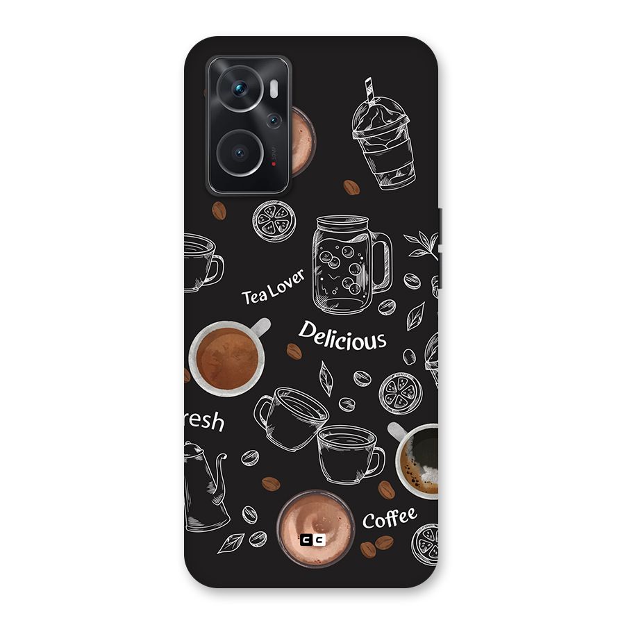 Tea And Coffee Mixture Back Case for Oppo K10 4G