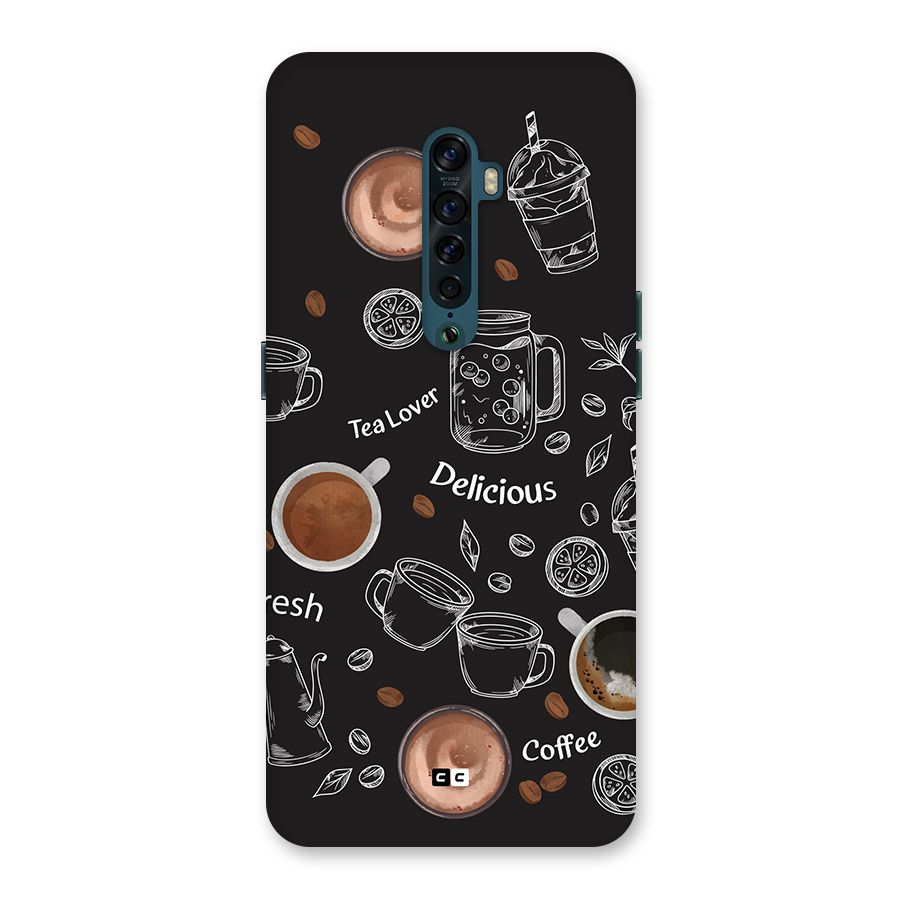 Tea And Coffee Mixture Back Case for Oppo Reno2