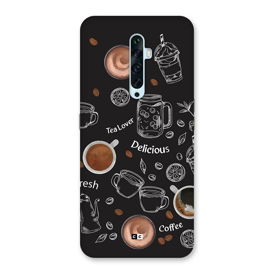 Tea And Coffee Mixture Back Case for Oppo Reno2 F