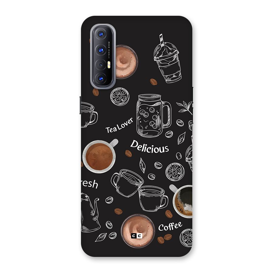 Tea And Coffee Mixture Back Case for Oppo Reno3 Pro