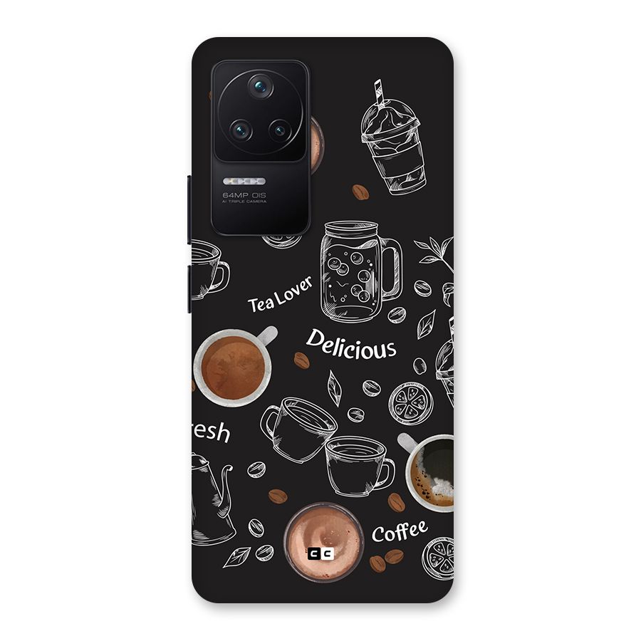Tea And Coffee Mixture Back Case for Poco F4 5G