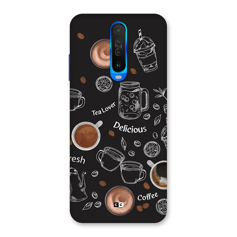 Tea And Coffee Mixture Back Case for Poco X2