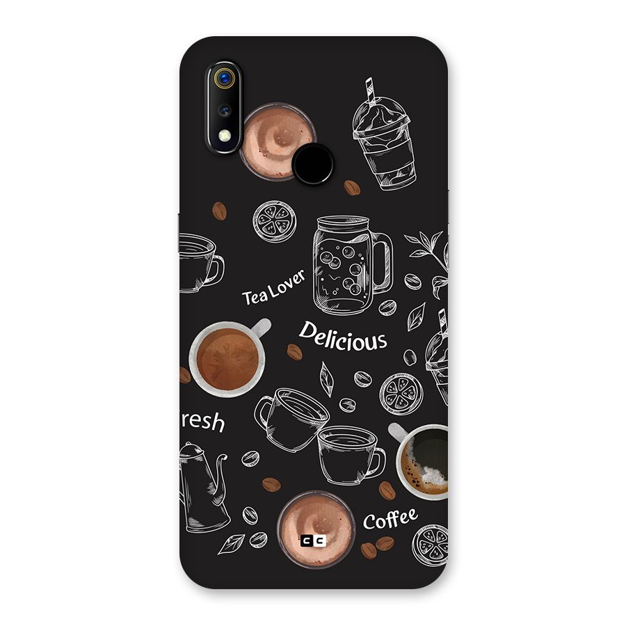 Tea And Coffee Mixture Back Case for Realme 3