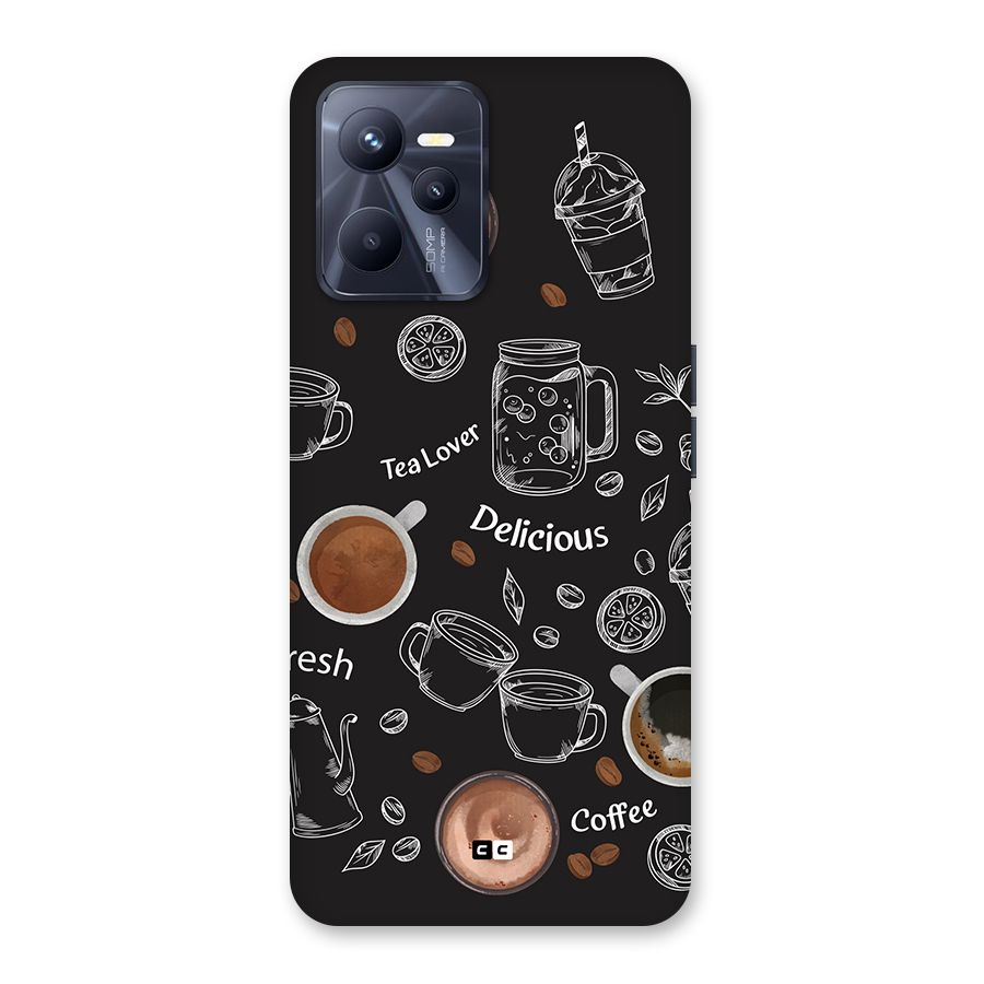 Tea And Coffee Mixture Back Case for Realme C35