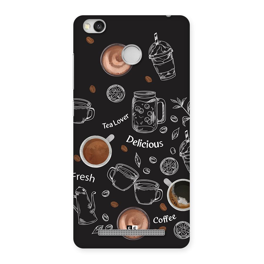 Tea And Coffee Mixture Back Case for Redmi 3S Prime