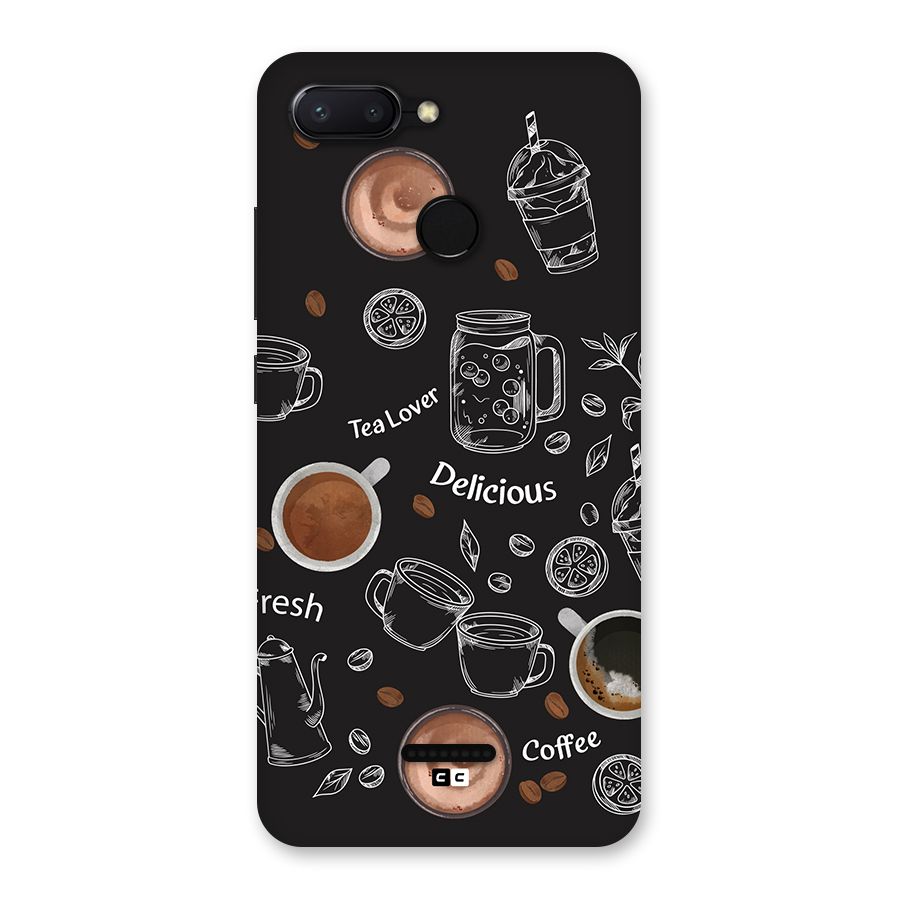 Tea And Coffee Mixture Back Case for Redmi 6