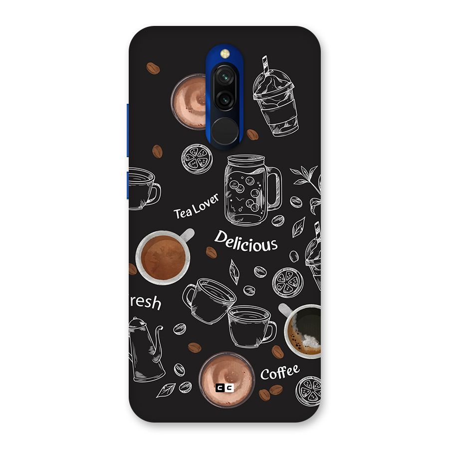 Tea And Coffee Mixture Back Case for Redmi 8