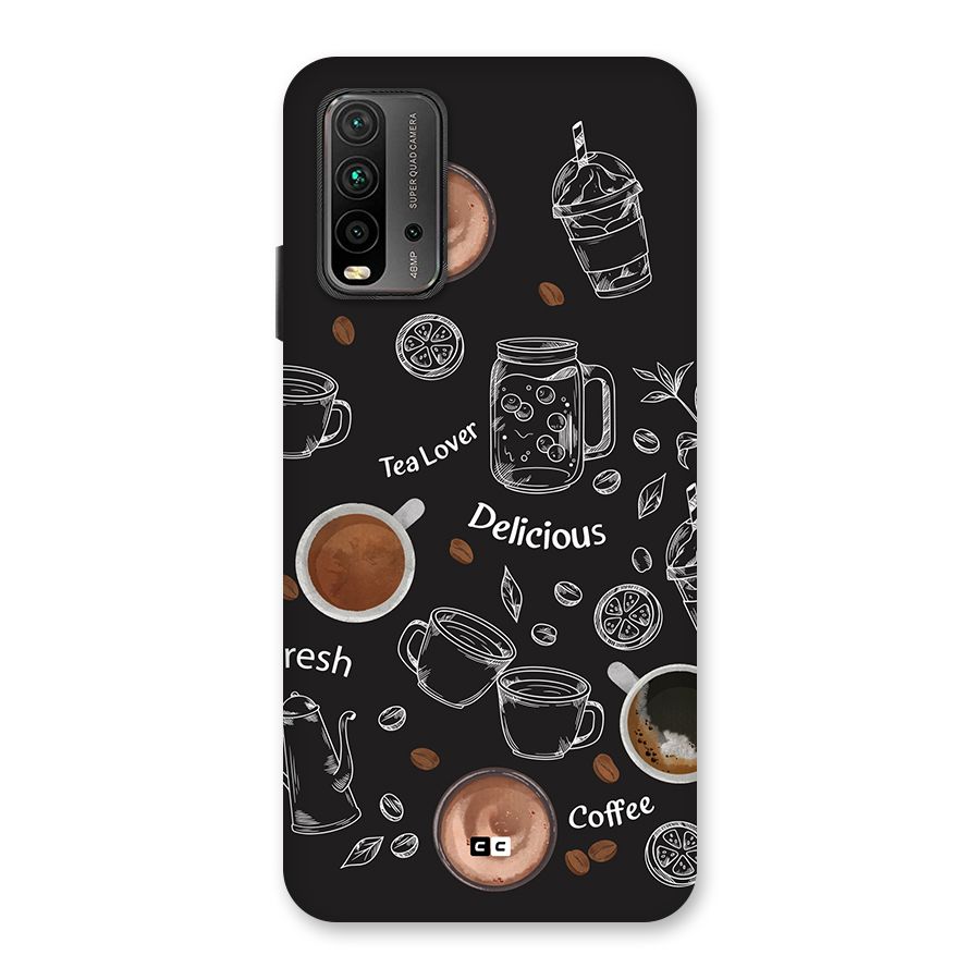 Tea And Coffee Mixture Back Case for Redmi 9 Power