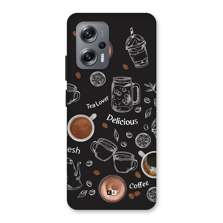 Tea And Coffee Mixture Back Case for Redmi K50i