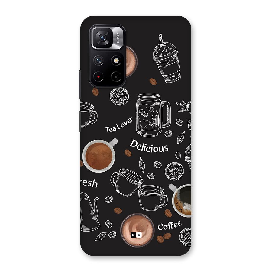 Tea And Coffee Mixture Back Case for Redmi Note 11T 5G