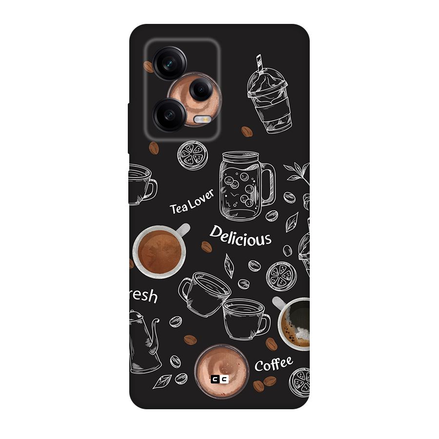 Tea And Coffee Mixture Back Case for Redmi Note 12 Pro