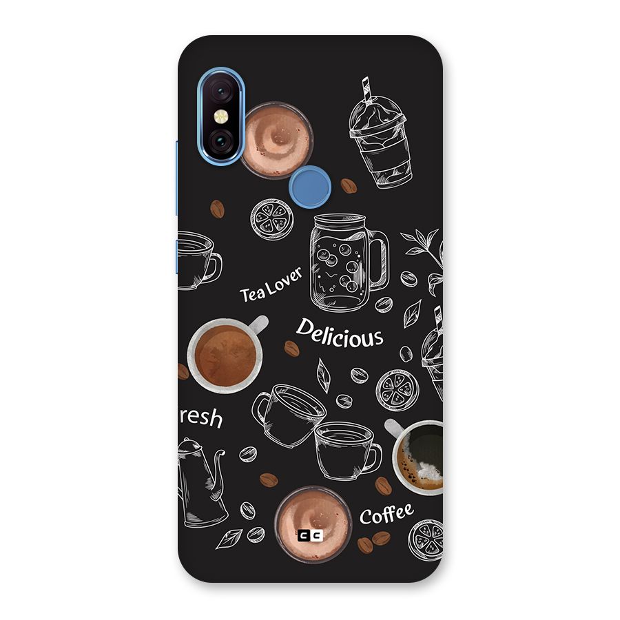 Tea And Coffee Mixture Back Case for Redmi Note 6 Pro