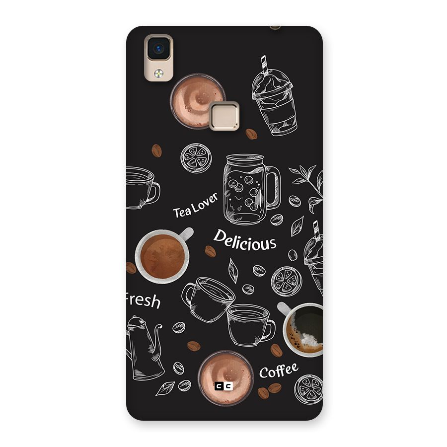 Tea And Coffee Mixture Back Case for V3 Max