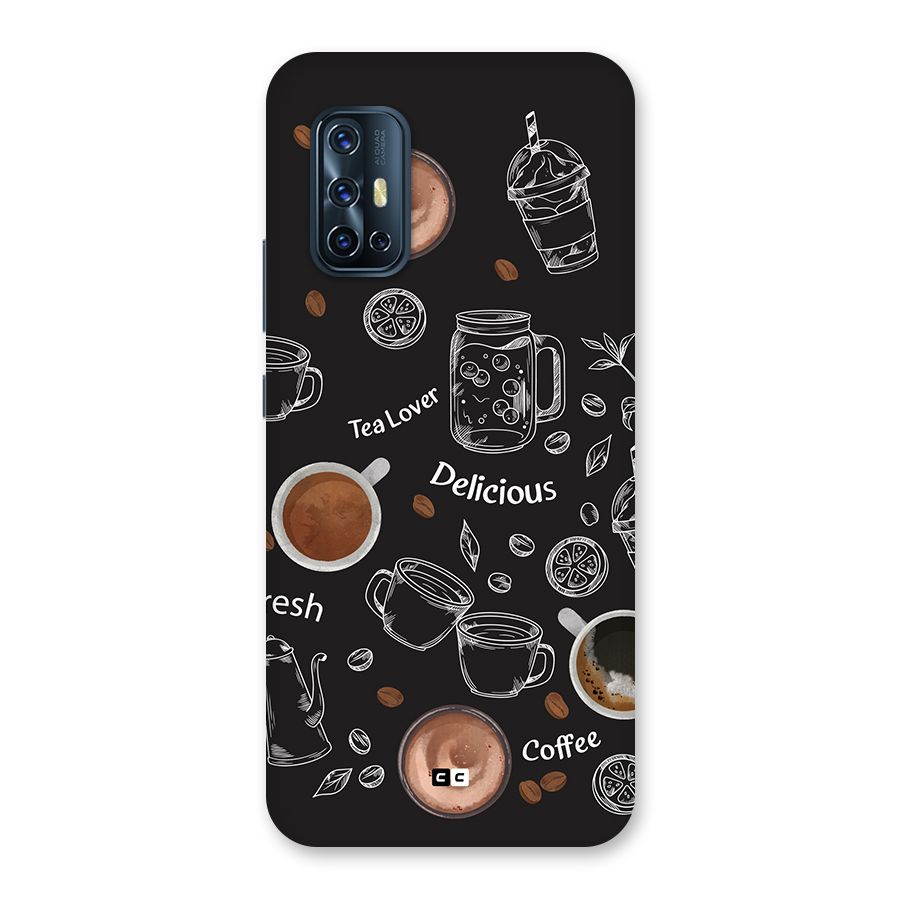 Tea And Coffee Mixture Back Case for Vivo V17