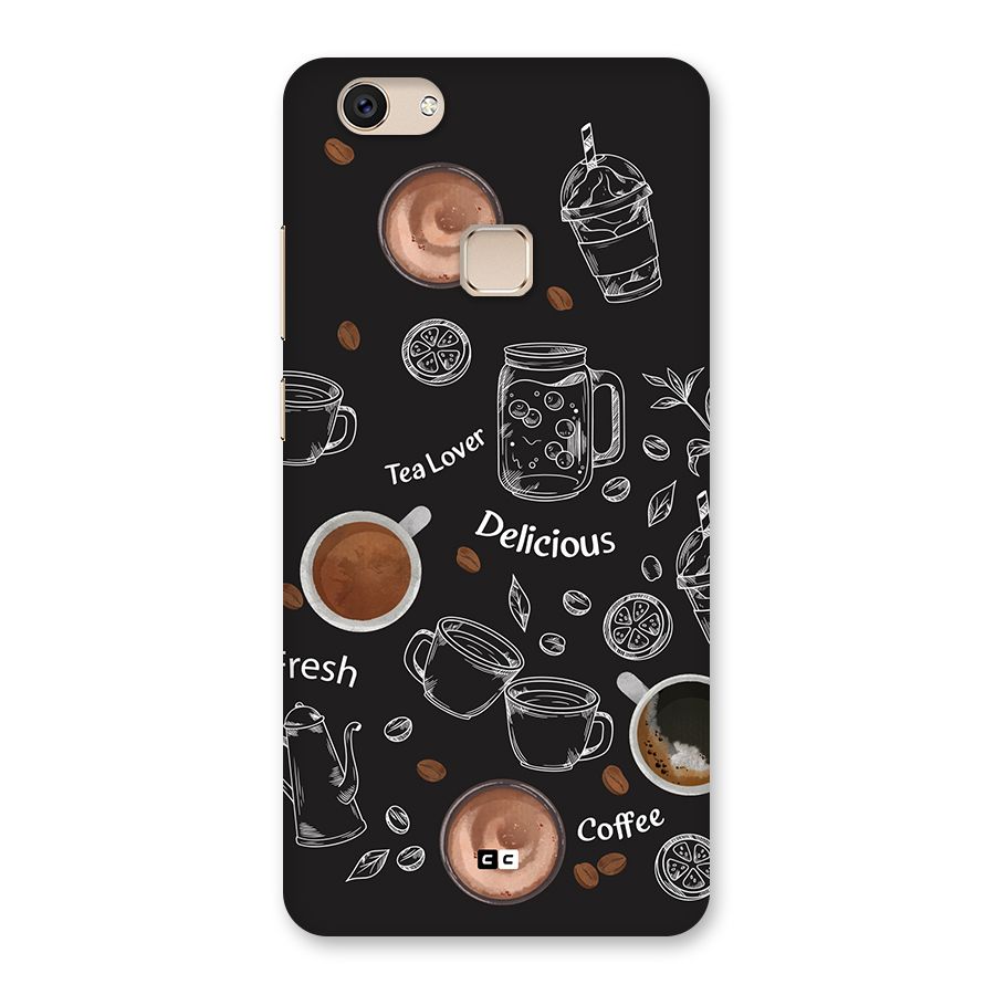 Tea And Coffee Mixture Back Case for Vivo V7