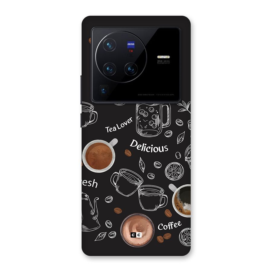 Tea And Coffee Mixture Back Case for Vivo X80 Pro