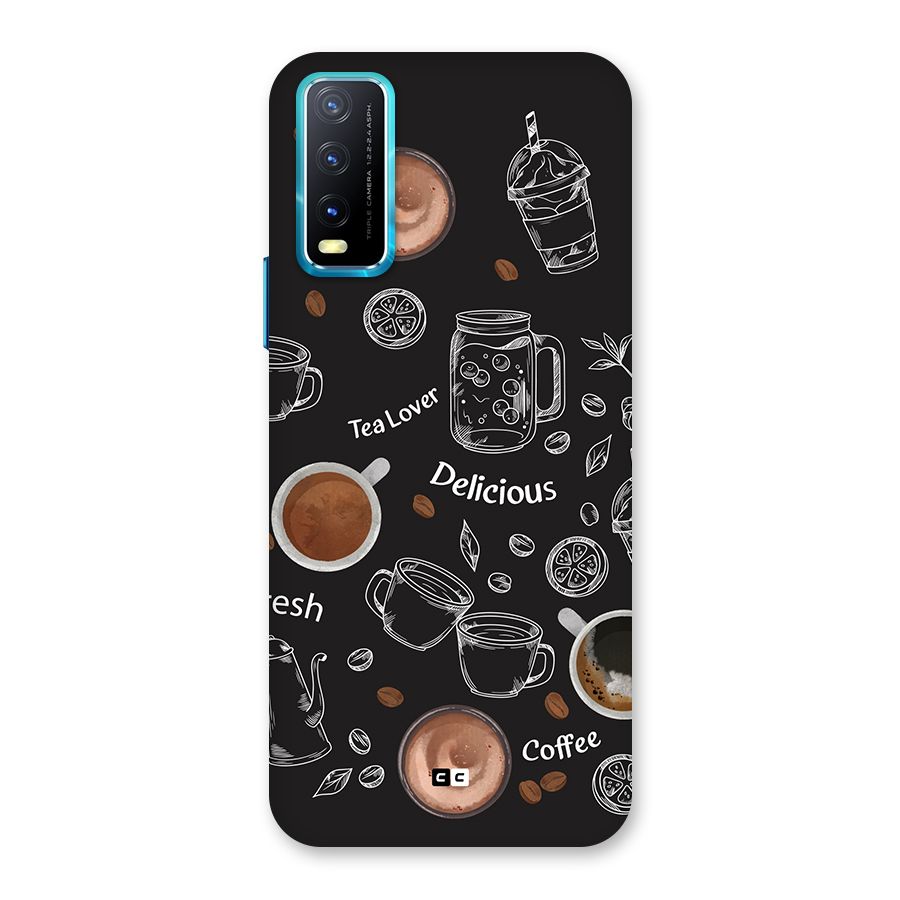 Tea And Coffee Mixture Back Case for Vivo Y20