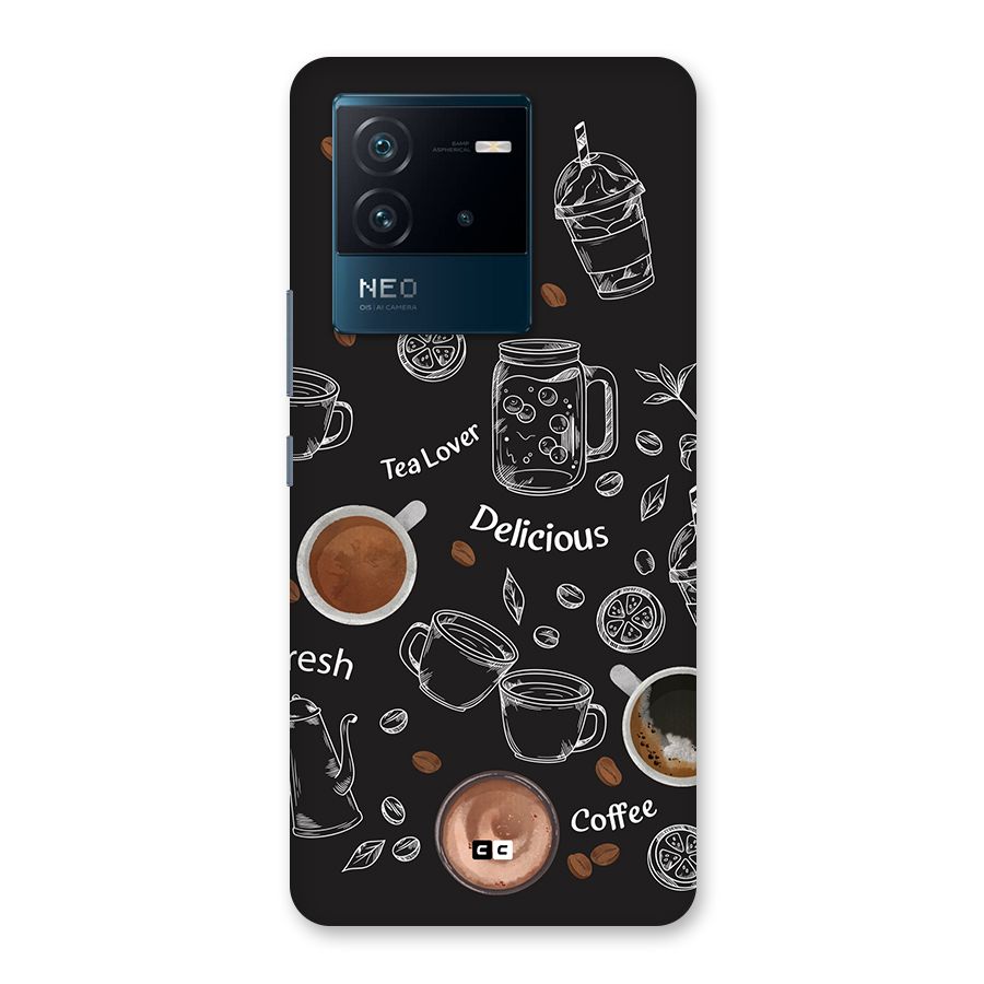 Tea And Coffee Mixture Back Case for Vivo iQOO Neo 6 5G