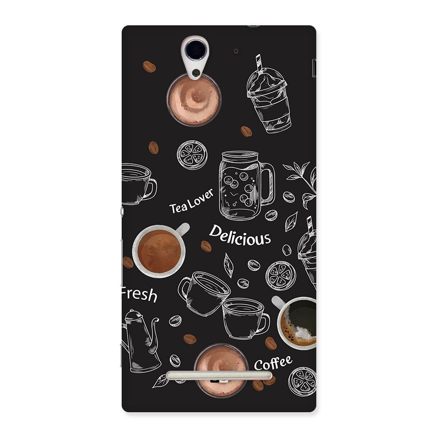 Tea And Coffee Mixture Back Case for Xperia C3