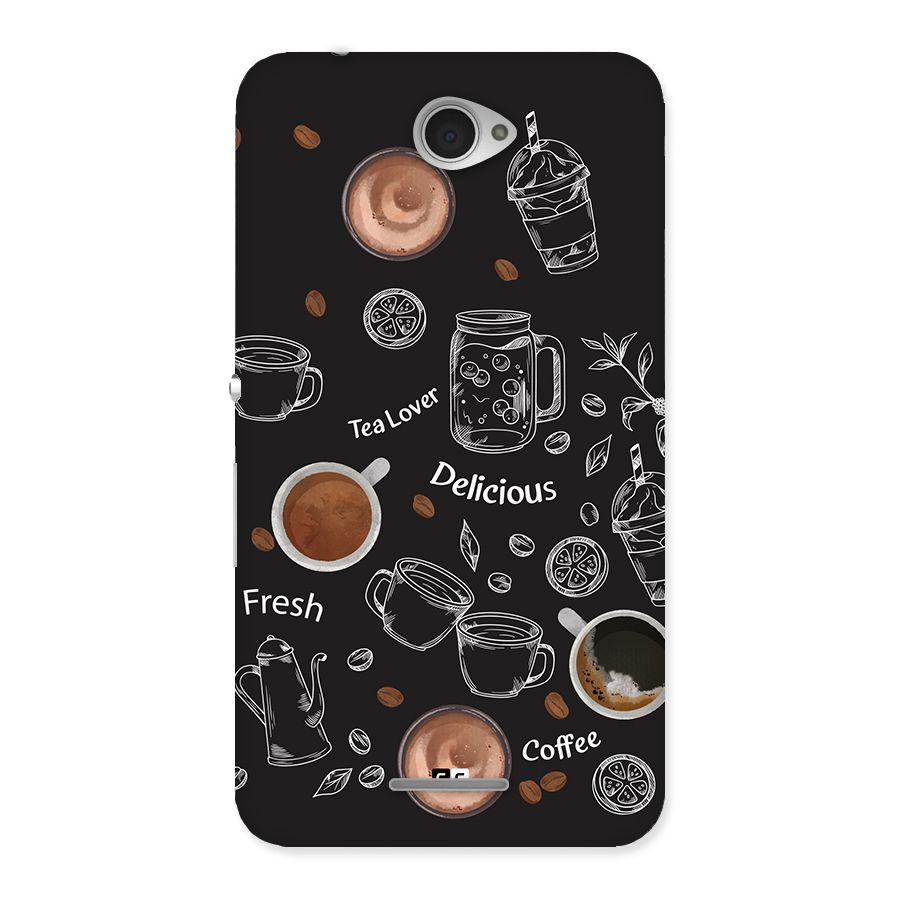 Tea And Coffee Mixture Back Case for Xperia E4