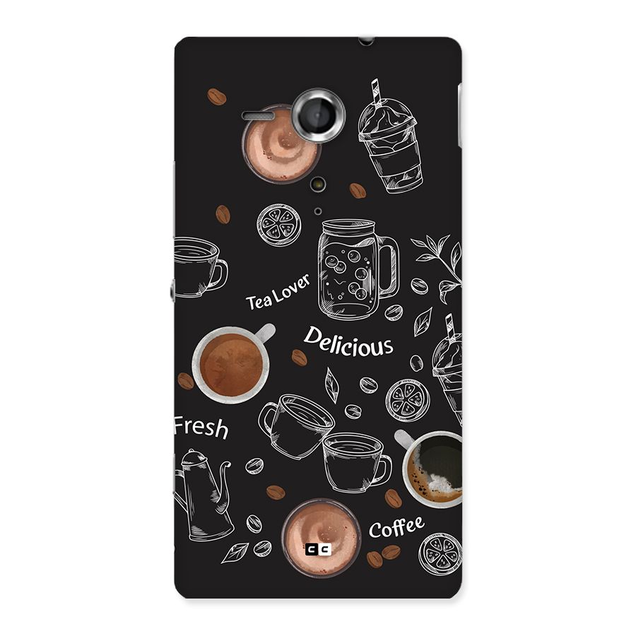 Tea And Coffee Mixture Back Case for Xperia Sp