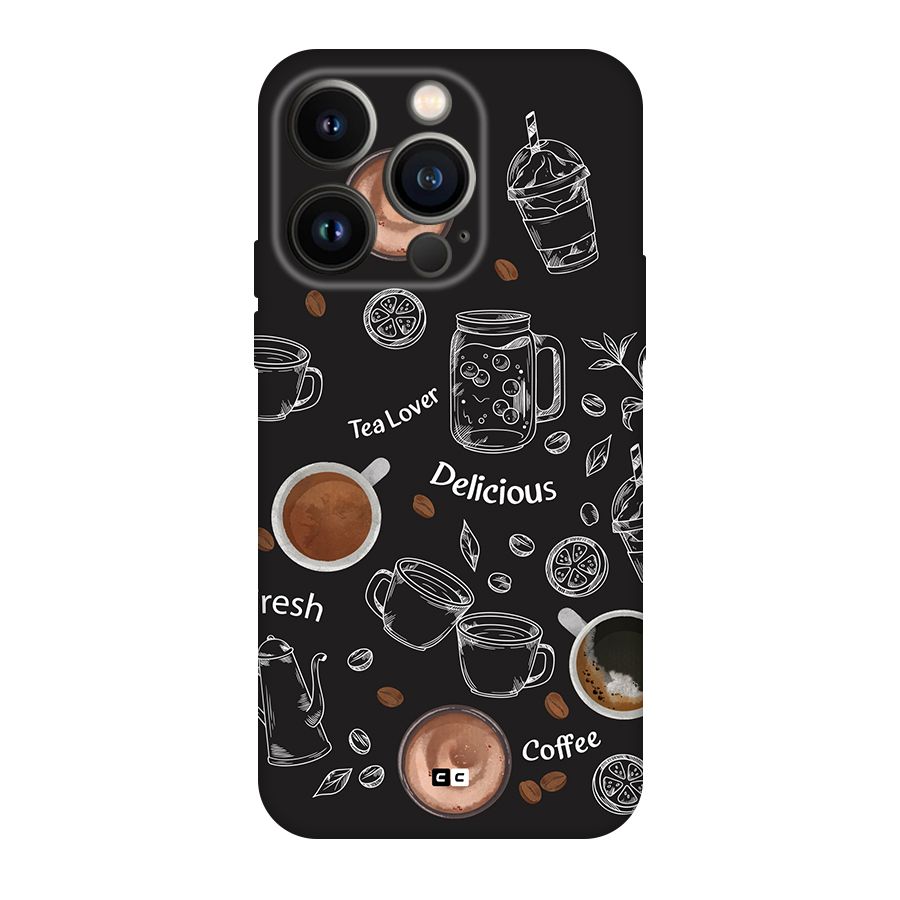 Tea And Coffee Mixture Back Case for iPhone 14 Pro