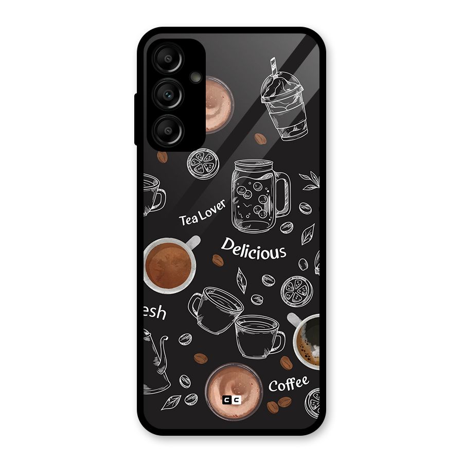 Tea And Coffee Mixture Glass Back Case for Galaxy A14 5G