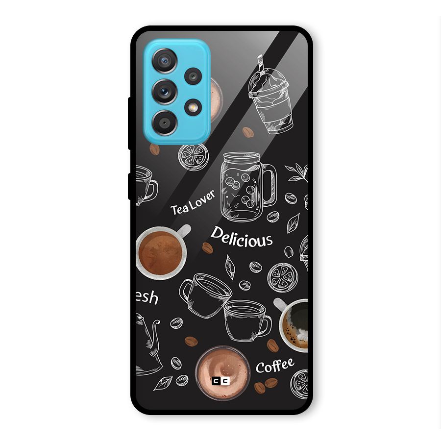 Tea And Coffee Mixture Glass Back Case for Galaxy A52s 5G
