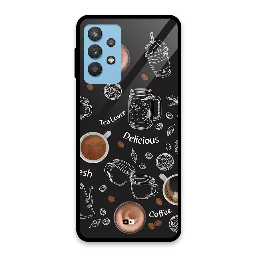 Tea And Coffee Mixture Glass Back Case for Galaxy M32 5G