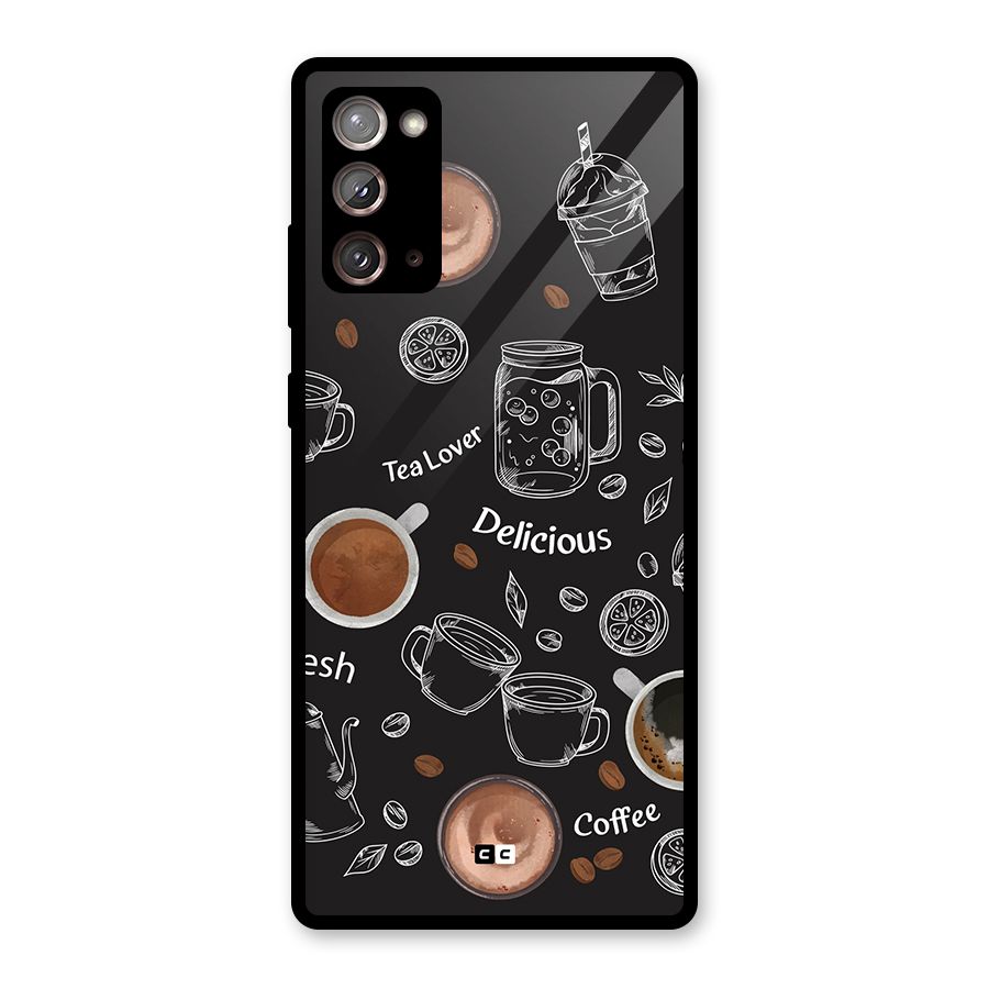 Tea And Coffee Mixture Glass Back Case for Galaxy Note 20