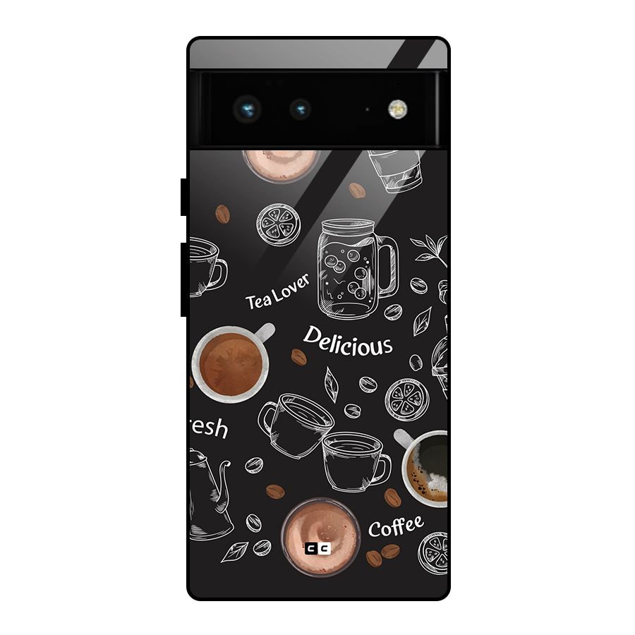 Tea And Coffee Mixture Glass Back Case for Google Pixel 6