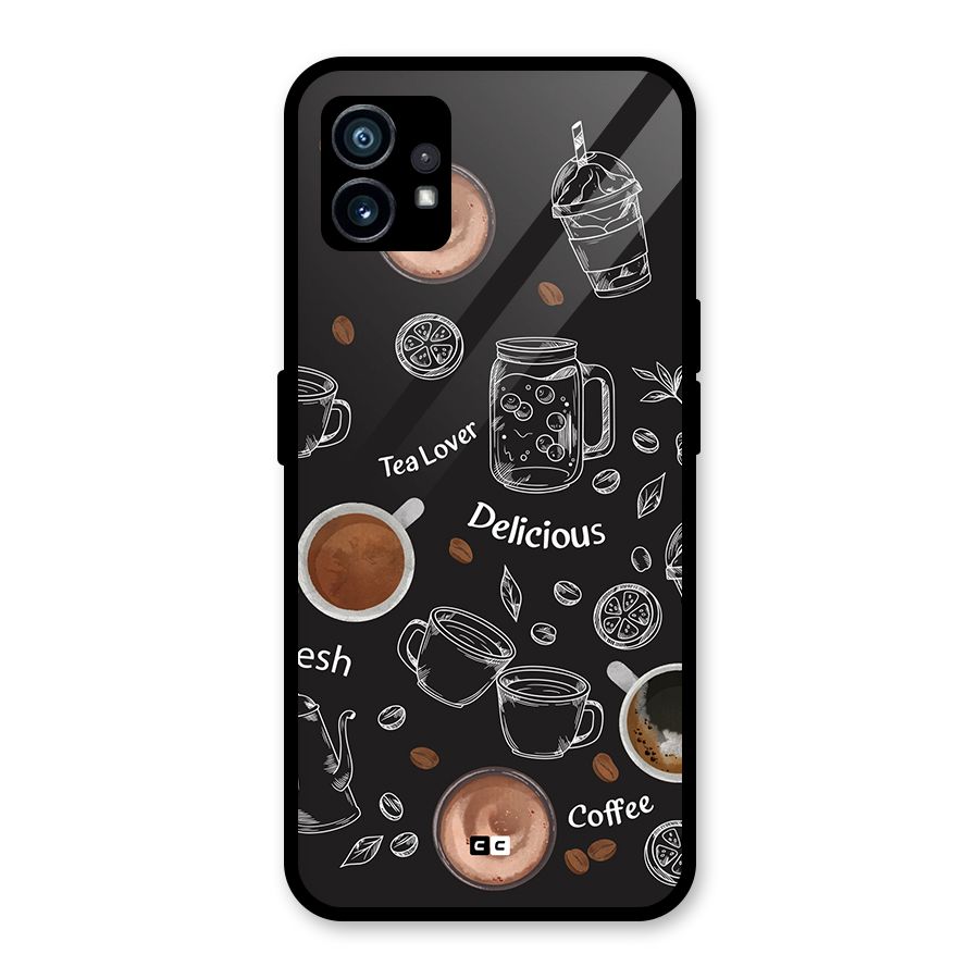 Tea And Coffee Mixture Glass Back Case for Nothing Phone 1