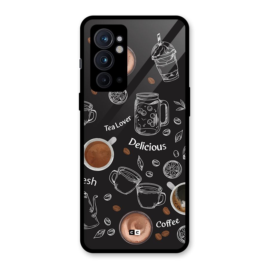 Tea And Coffee Mixture Glass Back Case for OnePlus 9RT 5G