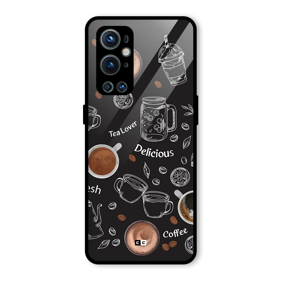 Tea And Coffee Mixture Glass Back Case for OnePlus 9 Pro