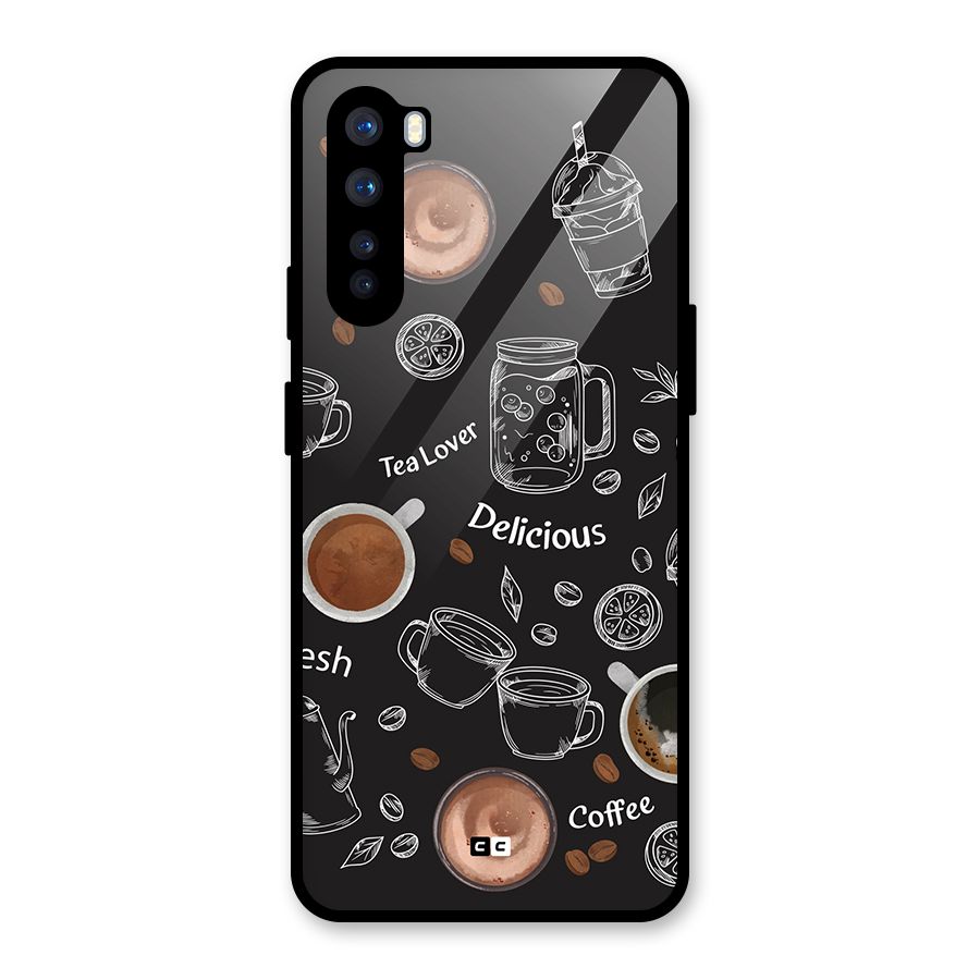 Tea And Coffee Mixture Glass Back Case for OnePlus Nord