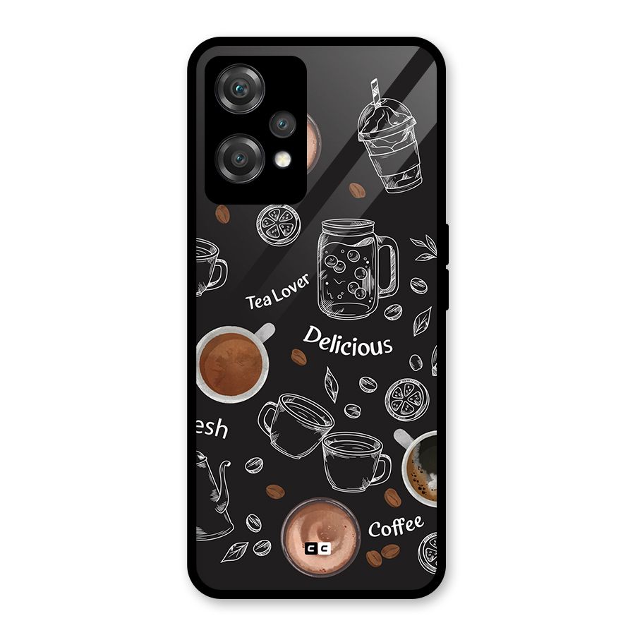 Tea And Coffee Mixture Glass Back Case for OnePlus Nord CE 2 Lite 5G