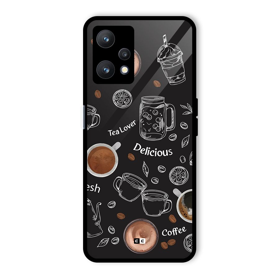 Tea And Coffee Mixture Glass Back Case for Realme 9 Pro 5G