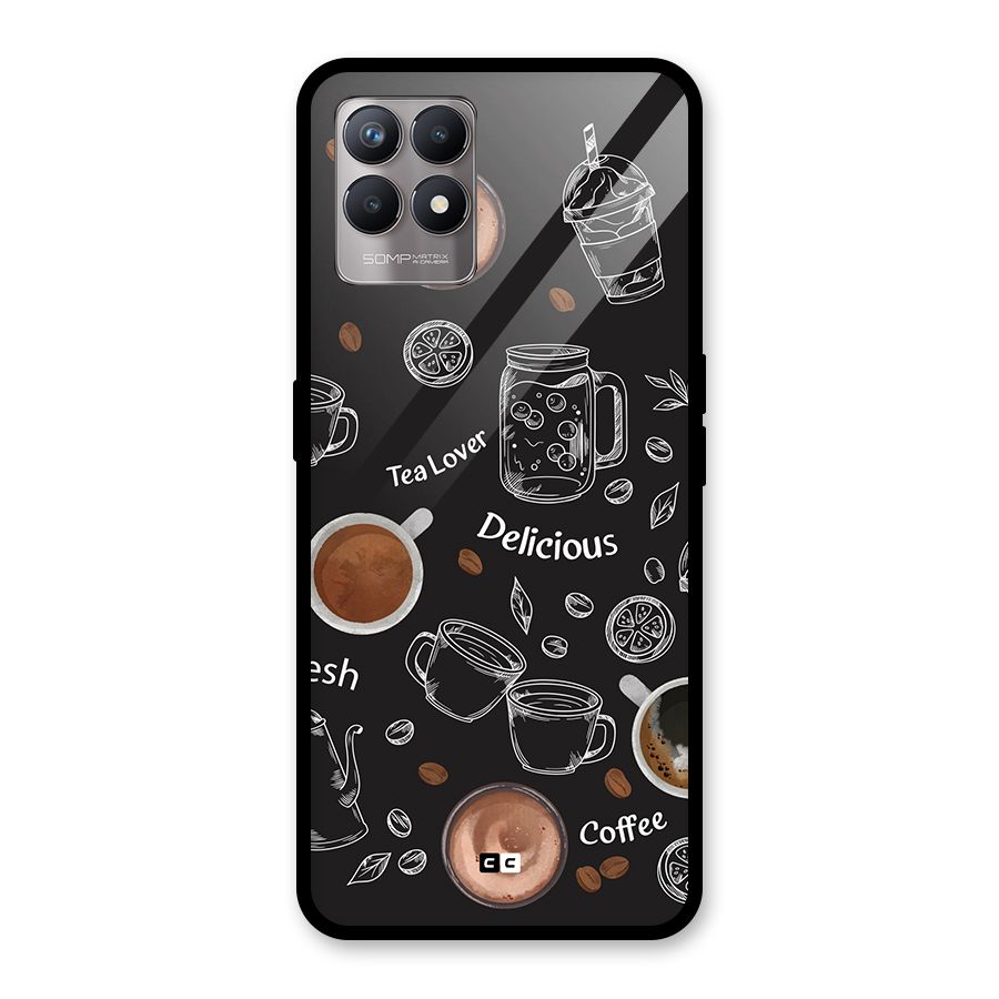 Tea And Coffee Mixture Glass Back Case for Realme Narzo 50