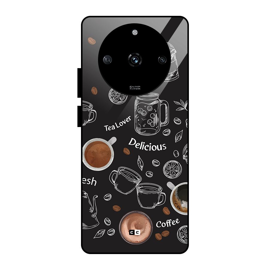 Tea And Coffee Mixture Glass Back Case for Realme Narzo 60 5G