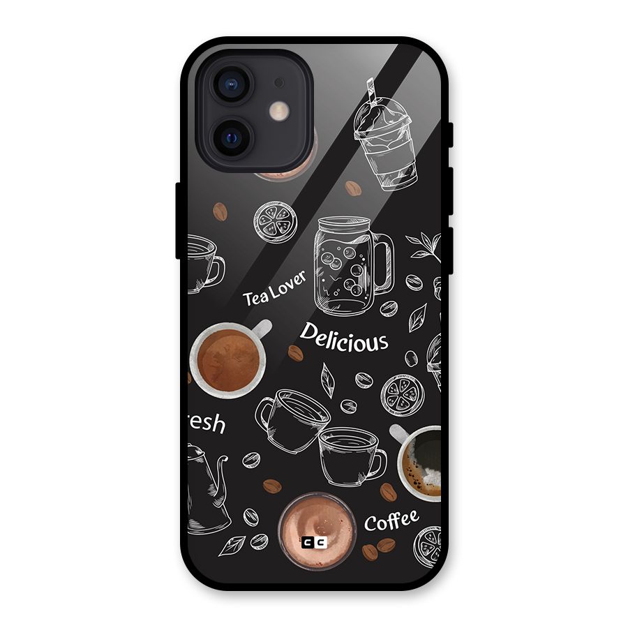 Tea And Coffee Mixture Glass Back Case for iPhone 12